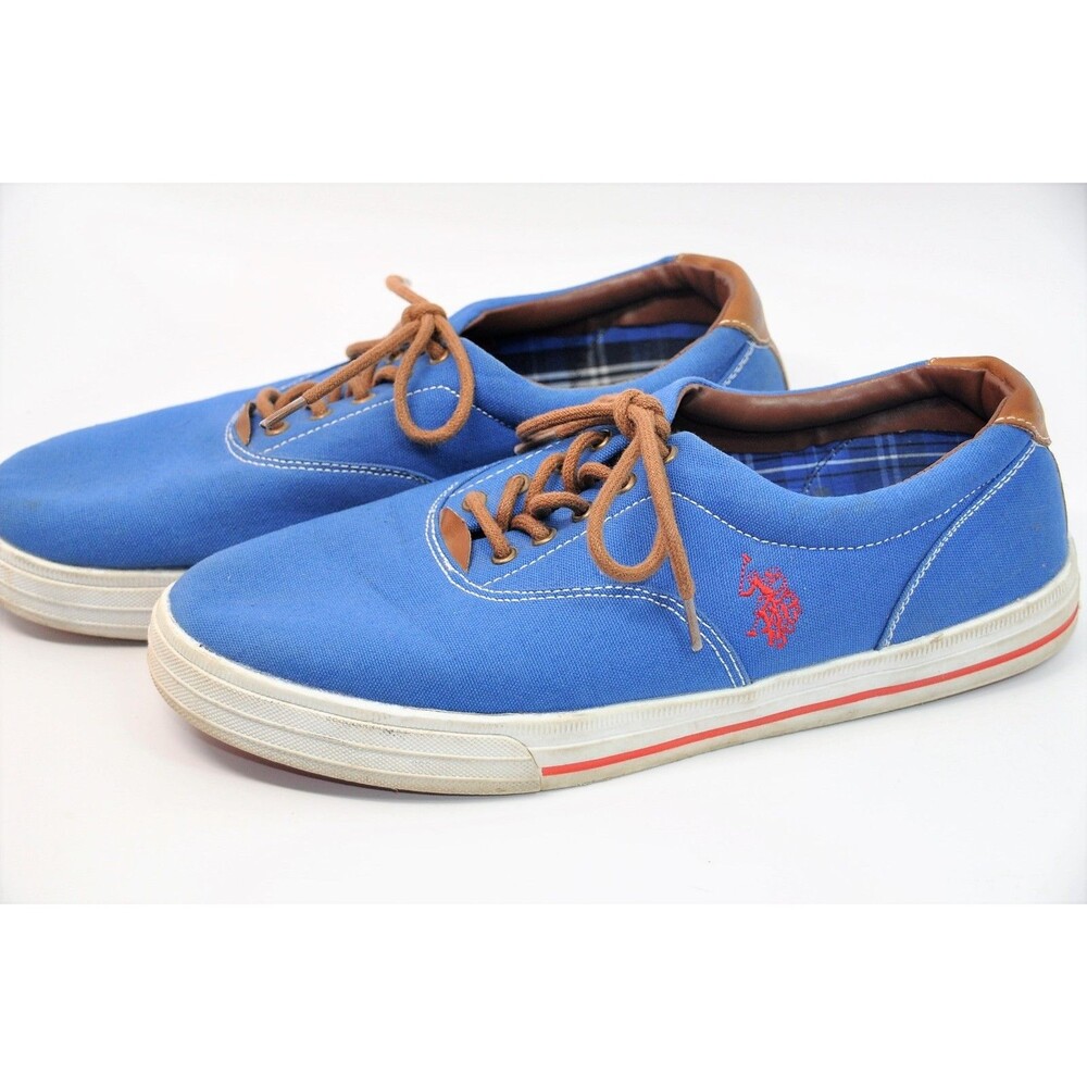 U.S. Polo Assn. Helm Men's Canvas Fashion Sneakers Blue Size 11